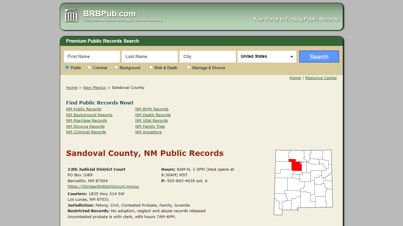 Sandoval County Public Records | Search New Mexico ...