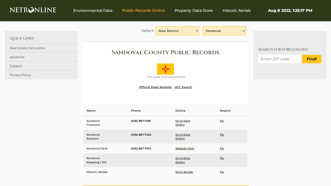 Sandoval County Public Records - NETROnline.com