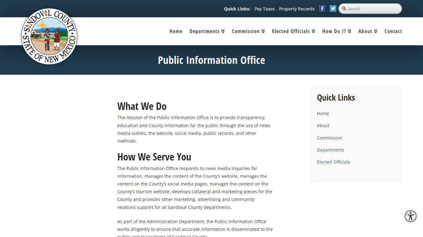 Public Information Office - Sandoval County